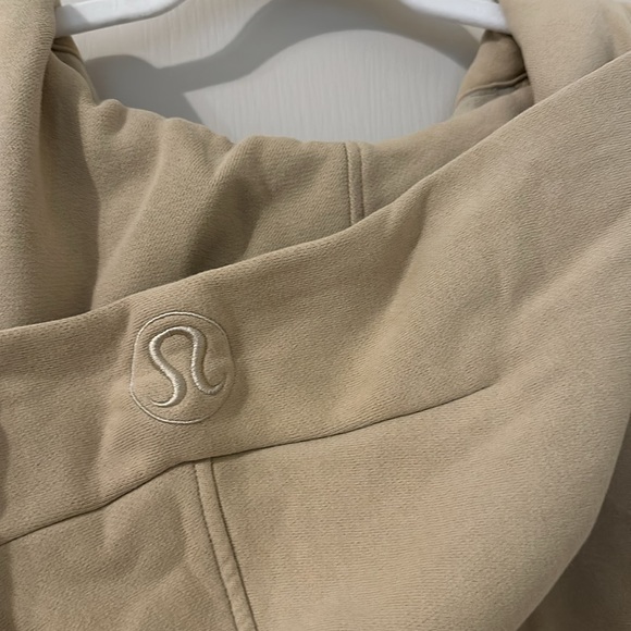 Lululemon athletica tan scuba oversized half-zip hoodie XS/S - Picture 4 of 5